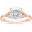 14K Rose Gold Zinnia Diamond Ring (1/3 ct. tw.), smalltop view