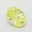 1.10 Ct. Fancy Intense  Yellow Oval Lab Grown Diamond