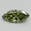 1.00 Ct. Fancy Vivid Green Marquise Lab Grown Diamond