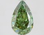 2.1 Ct. Fancy Vivid Green Pear Lab Grown Diamond