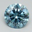 3.02 Ct. Fancy Vivid Blue Round Lab Grown Diamond