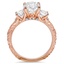 Surprise Gallery Three Stone Ring, smallside view