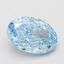 5.03 Ct. Fancy Vivid Blue Oval Lab Grown Diamond
