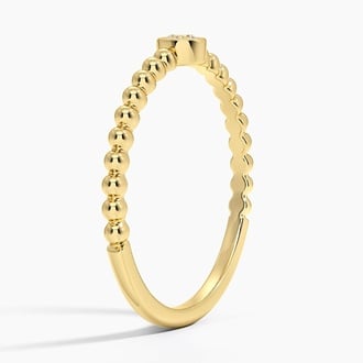 Lab Diamond Bubble Solitaire Ring