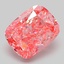 6.61 Ct. Fancy Vivid Pink Cushion Lab Grown Diamond