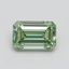 0.77 Ct. Fancy Intense Pacific Green Emerald Lab Grown Diamond