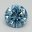 1.12 Ct. Fancy Vivid Blue Round Lab Grown Diamond