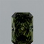 1.00 Ct. Fancy Vivid Green Radiant Lab Grown Diamond