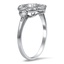 The Lovetta Ring, smalltop view on a hand