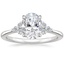 Platinum Melody Diamond Ring, smalltop view