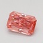 0.79 Ct. Fancy Vivid Pink Radiant Lab Grown Diamond