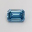 1.39 Ct. Fancy Vivid  Blue Emerald Lab Grown Diamond