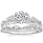 Platinum Luxe Secret Garden Diamond Ring (3/4 ct. tw.) with Luxe Winding Willow Diamond Ring (1/4 ct. tw.)