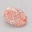 1.04 Ct. Fancy Vivid Pink Oval Lab Grown Diamond