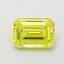 1.02 Ct. Fancy Vivid  Yellow Emerald Lab Grown Diamond