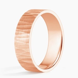 Aspen 6mm Wedding Ring in 14K Rose Gold