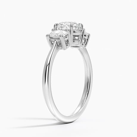 Oval-Cut Three Stone Diamond Ring