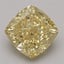 2.00 Ct. Fancy Intense Yellow Cushion Lab Grown Diamond