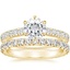 18KY Moissanite Luxe Sienna Diamond Bridal Set (1 1/8 ct. tw.), smalltop view