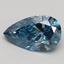 0.63 Ct. Fancy Vivid Blue Pear Lab Grown Diamond