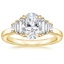 18K Yellow Gold Faye Baguette Diamond Ring (1/2 ct. tw.), smalltop view
