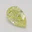 1.54 Ct. Fancy Intense Yellow Pear Diamond