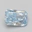 4.08 Ct. Fancy Intense Blue Radiant Lab Grown Diamond