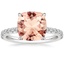 18K White Gold Amelie Half-Coverage Diamond Ring, smalltop view