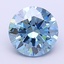 1.75 Ct. Fancy Vivid Blue Round Lab Grown Diamond
