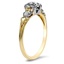 The Reiko Ring, smalltop view on a hand