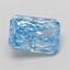 4.09 Ct. Fancy Vivid Blue Radiant Lab Grown Diamond