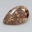2.13 Ct. Light  Brown Pear Lab Grown Diamond