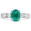 Modern Reproduction Emerald Vintage Ring