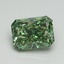 3.18 Ct. Fancy Vivid Pacific Green Radiant Lab Grown Diamond
