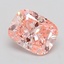 2.00 Ct. Fancy Vivid  Pink Cushion Lab Grown Diamond