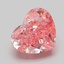 2.04 Ct. Fancy Vivid Pink Heart Lab Grown Diamond