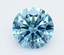 2.61 Ct. Fancy Vivid  Blue Round Lab Grown Diamond