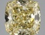 4.10 Ct. Fancy Intense  Yellow Cushion Lab Grown Diamond