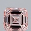 2.02 Ct. Fancy Pink Asscher Lab Grown Diamond
