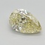 1.51 Ct. Fancy Yellow Pear Lab Grown Diamond