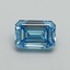 1.00 Ct. Fancy Vivid Blue Emerald Lab Grown Diamond