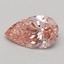 0.52 Ct. Fancy Intense Pink Pear Lab Grown Diamond
