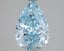 3.06 Ct. Fancy Vivid Blue Pear Lab Grown Diamond