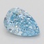 1.50 Ct. Fancy Vivid Blue Pear Lab Grown Diamond
