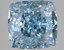 3.02 Ct. Fancy Vivid Blue Cushion Lab Grown Diamond