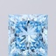 3.01 Ct. Fancy Vivid Blue Princess Lab Grown Diamond