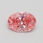 1.05 Ct. Fancy Vivid Pink Oval Lab Grown Diamond