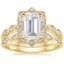 18KY Moissanite Cadenza Halo Diamond Bridal Set (1/4 ct. tw.), smalltop view