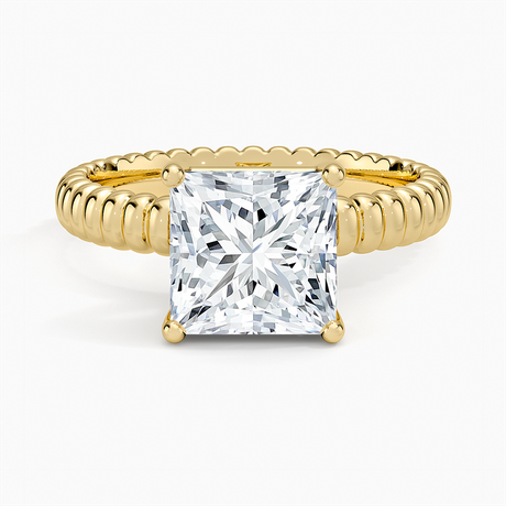 Petra Textured Solitaire Ring