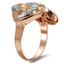 The Taworri Ring, smalltop view on a hand